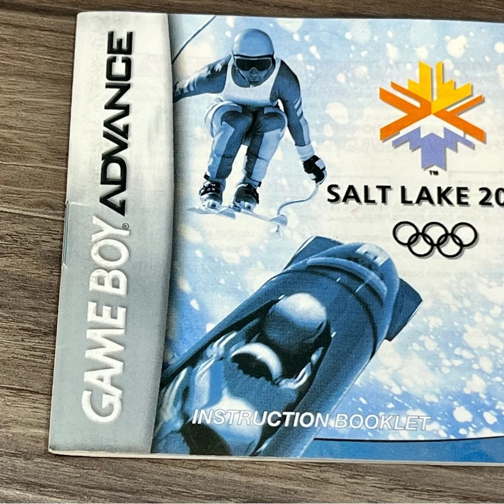 Vintage Game Boy Advance Winter Olympics Salt Lake City 2002 Game Manual Only